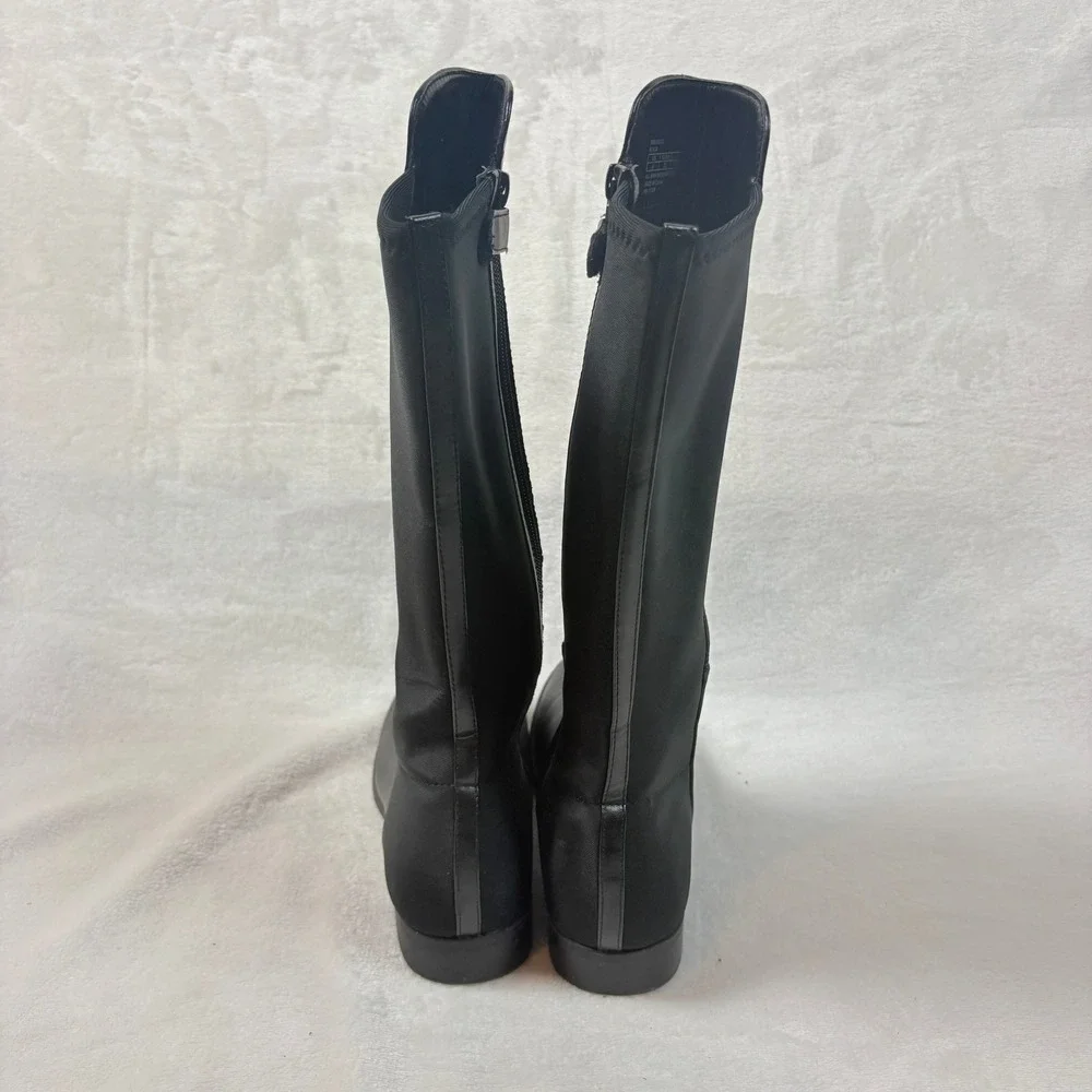 Stuart Weitzman 5050‎ Boot Kids Size 4 Black Good Tall Knee High Stretch Zip